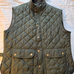Barbour Lowerdale Gilet Olive Quilted Vest XXXL